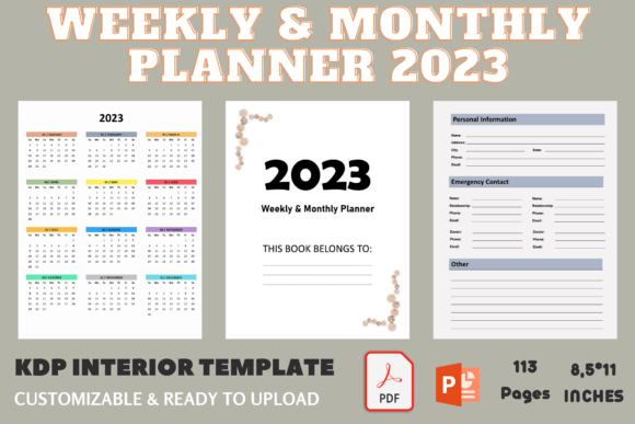 Download 2023 Weekly/Monthly Planner and Calendar - Premium Resources