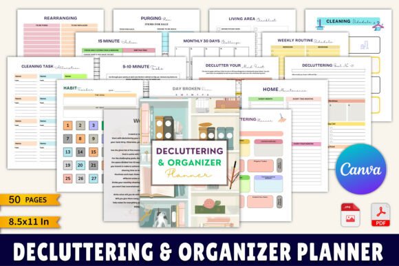 Download Decluttering &amp; Organizer Planner - Declutter Collection