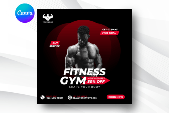 Download Fitness Instagram Post - Premium Bundle