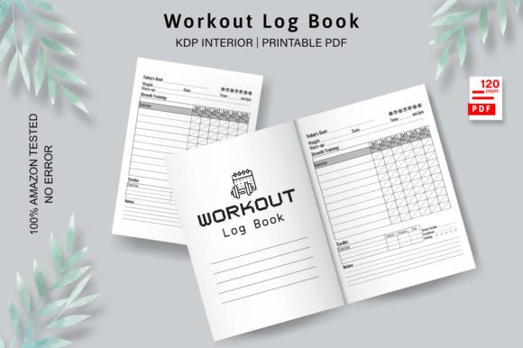 Download Workout Log Book KDP Interior Graphic - Graphic Collection