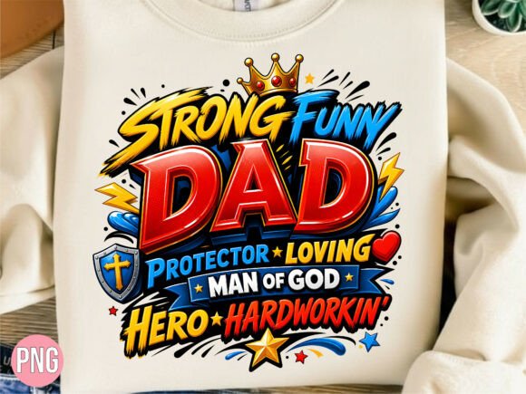 Download Strong Hero Dad Graphic Father's Day PNG - Premium Bundle